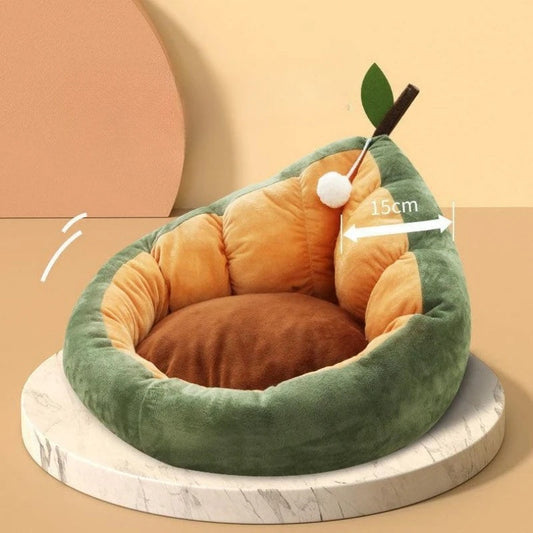 HKM-7610429 Cozy Winter Cotton Cat and Dog Bed House for Small to Medium Pets