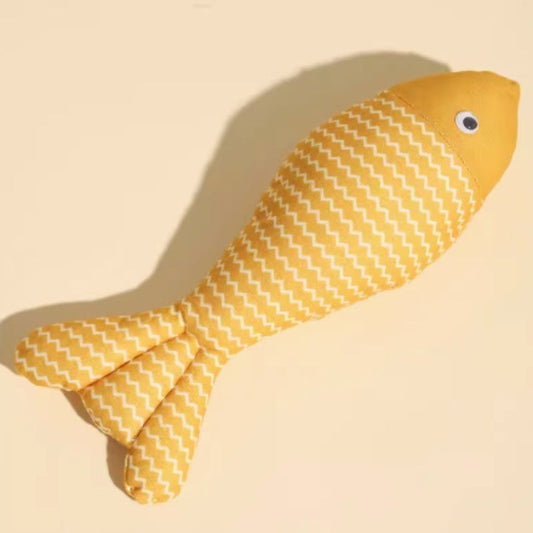 HKM-7625277 Catnip Fish Toy for Cats - Various Sizes and Colors Available, Perfect for Boredom Relief and Dental Health