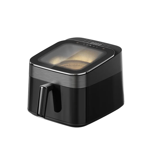 HKM-763091 6.5L Air Fryer with Clear Lid and 1700W Rapid Airflow for Roasting and Baking