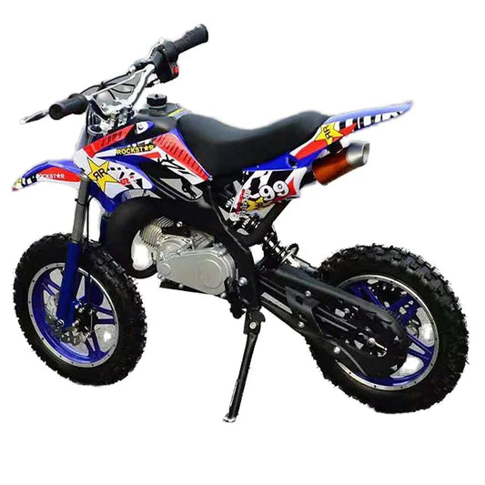 HKM-764243 Kids 50cc 2-Stroke Mini Motorcycle with Max Speed of 40km/h - Compact Dirt Bike for Young Riders