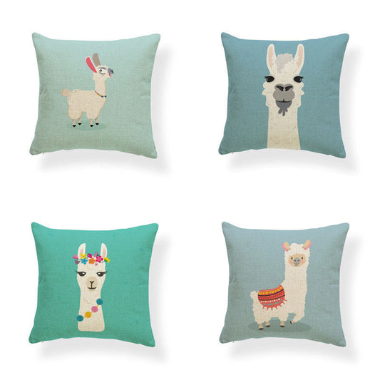 HKM-764499 Fashionable Digital Printing Polyester Cushion Pillowcase - 45x45cm, Multiple Designs Available