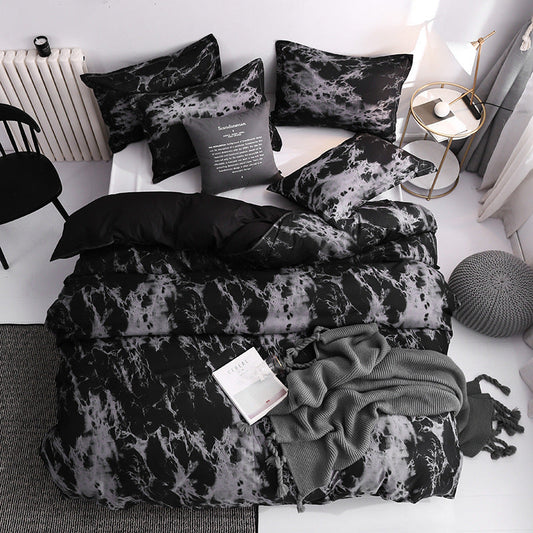HKM-765139 Cotton Duvet Cover Set with Pillowcases in Multiple Sizes and Color Options