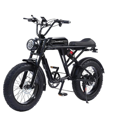 HKM-766291 Akez S2 48V 26Ah 750W All-Terrain Electric Mountain Bike with Dual Suspension and 7-Speed Gears