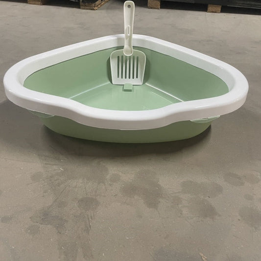 HKM-7674173 Cat Litter Box with Integrated Shovel for Easy Cleaning