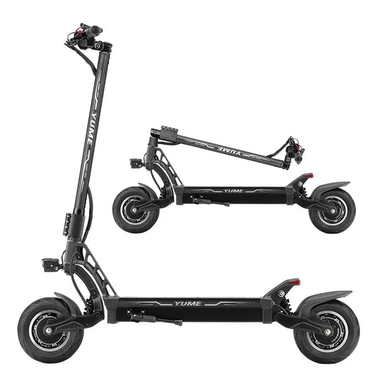 HKM-768467 6000W Dual Motor Foldable Electric Kick Scooter - Max Speed 49 km/h, 96 km Range, 10 Inch Tires, Hydraulic Suspension, 330 lbs Capacity