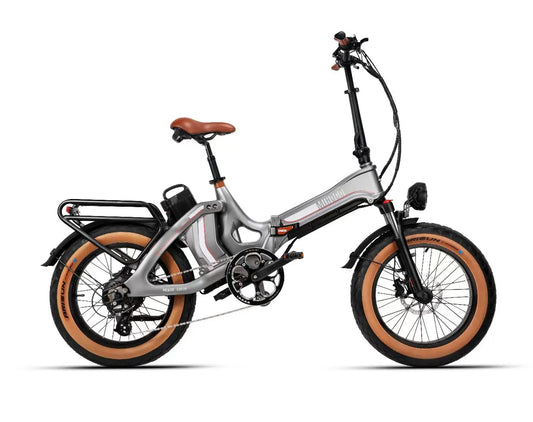 HKM-768595 20'' Foldable Electric Mountain Bike with Dual Battery 28.8Ah, 167 Miles Range, 7 Speed, and Bluetooth Control