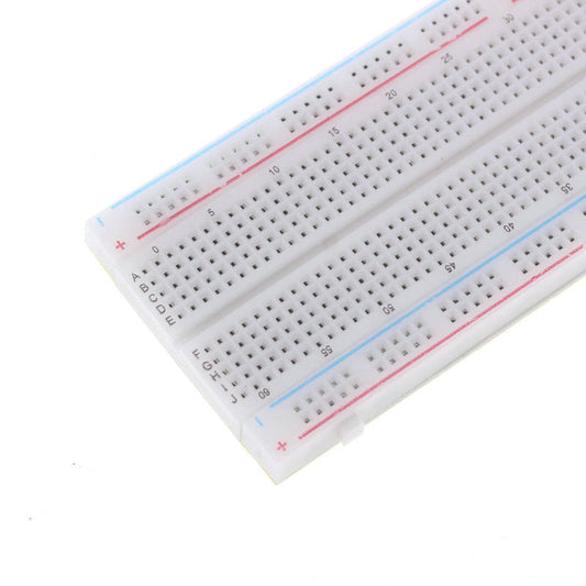 HKM-771795 MB-102 PCB Breadboard for Arduino Development - 630 Sockets with 200 Distribution Bars, Versatile and Easy to Assemble for Testing Projects