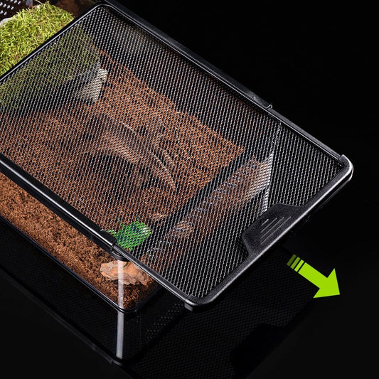 HKM-7730109 Transparent Climbing Crawler Box for Turtles, Hamsters, and Snakes with Anti-Escape Design