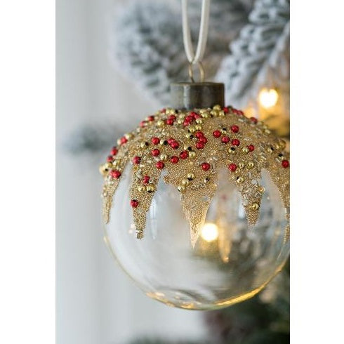 HKM-773331 Set of 12 Glass Christmas Ball Ornaments, Multi-Color Decorative Hanging Tree Ornaments for Holiday Decor