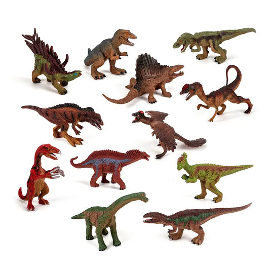 HKM-774675 12-Piece Educational Dinosaur Toy Set for Kids - PVC Animal Figures