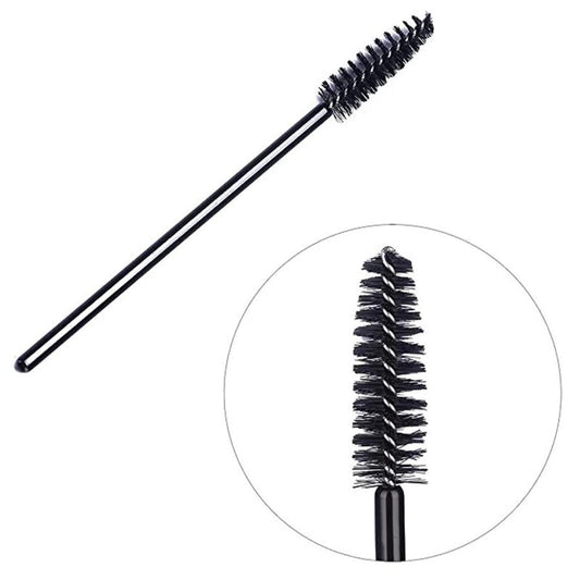 HKM-775251 50 Pcs Disposable Eyelash and Eyebrow Brushes with Soft Applicator Spoolies for Makeup Application