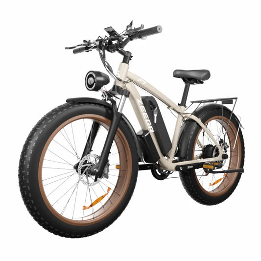 HKM-776723 Electric Mountain Bike with 1000W Motor, 48V 16Ah Battery, 7-Speed Gears, and Hydraulic Disc Brakes - 26 Inch Fat Tire E-Bike for Adults