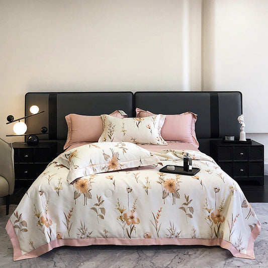 HKM-778643 Washable Tencel Summer Cooling Duvet Cover Set - Multiple Sizes Available