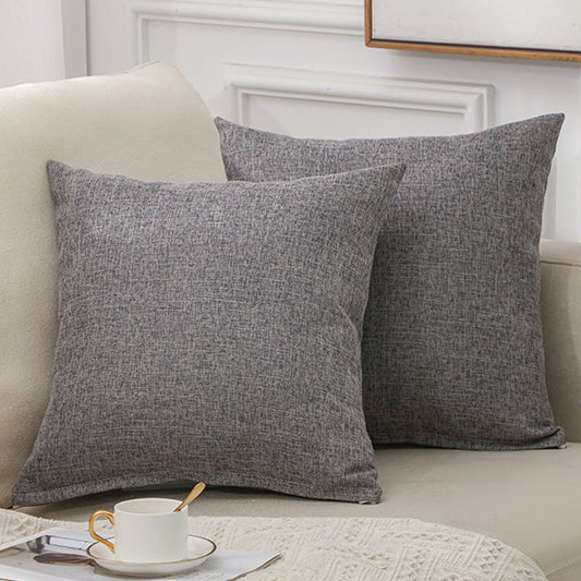 HKM-780627 Solid Color Cotton and Linen Decorative Pillow - 45x45cm, Multiple Colors Available
