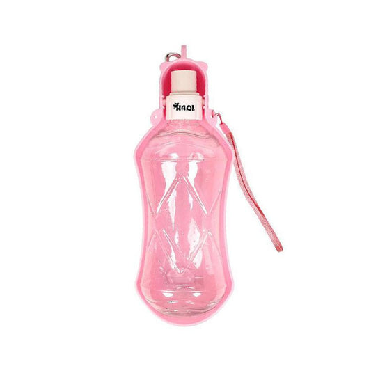 HKM-785235 Portable Outdoor Dog Water Bottle - Eco-Friendly PET and TPE Material - 280ml / 518ml Capacity - Available in Multiple Colors