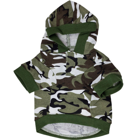 HKM-789715 Camouflage Hooded Pet Sweater in Various Sizes and Colors