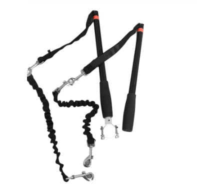HKM-7913405 Adjustable Bicycle Dog Leash with Environmentally Friendly Handle and Stainless Steel Support
