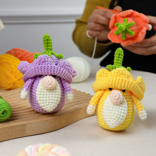 HKM-791955 Crochet Doll Material Pack for Knitting Wool Ornaments – Bohemian and Japanese Styles