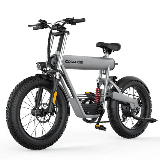 HKM-793683 20 Inch Fat Tire Electric Bicycle with 500W/1000W Motor, 48V, 7-Speed, Hydraulic Disc Brakes, Aluminum Alloy Frame