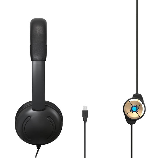 HKM-794323 Professional Noise-Canceling Earphone with High-Sensitivity Microphone and USB Interface