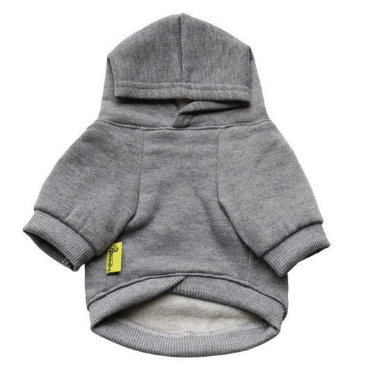 HKM-795539 Fleece Hooded Pet Sweater - Casual Style for Dogs in Multiple Colors and Sizes