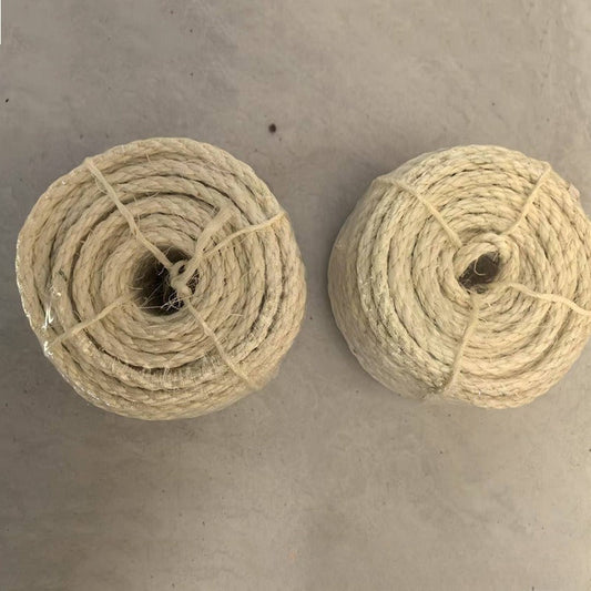 HKM-7957181 Sisal Hemp Rope for Cat Climbing Frames & Scratching Posts - Available in 15m, 30m, and 60m Lengths