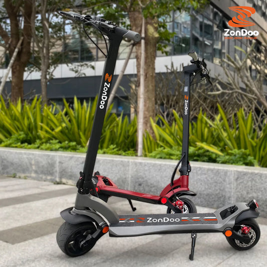 HKM-798611 Wide Wheel Pro Electric Scooter, 48V 1000W Dual Motor, Fat Tire, Foldable, 40-60km Range, Max Speed 30-50km/h