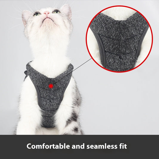 HKM-7996221 Anti-Off Vest with Traction Rope for Cats - Available in Multiple Colors and Sizes