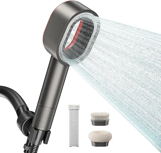 HKM-802067 Eco-Friendly Adjustable Rainfall Shower Head with Filter for Softened Water and Skin Hydration