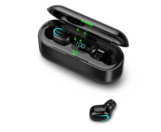 HKM-803539 Q32-1 Bluetooth 5.0 Stereo Headset with Battery Display and Voice Control