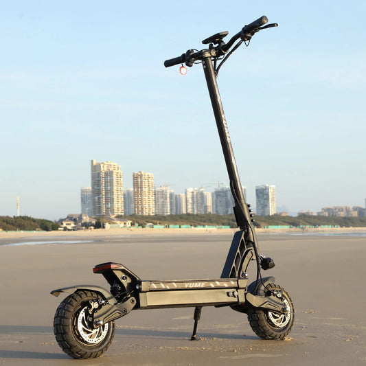 HKM-803539 YUME Hawk 10 Inch Off Road Electric Scooter with Adjustable Suspension and Bluetooth Control