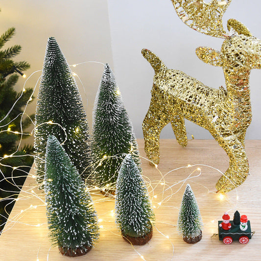 HKM-803795 Christmas Pine Needle Tree Decoration in Assorted Sizes and Colors