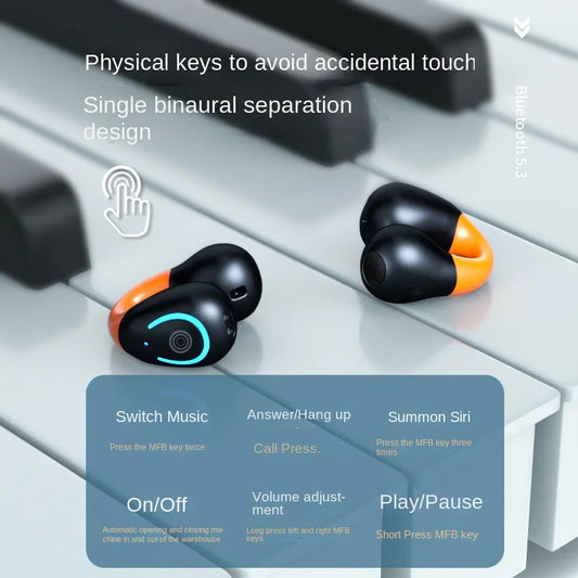 HKM-804499 Q71 TWS Earphones with LED Battery Indicator, Waterproof Design, and Noise Cancelling Features