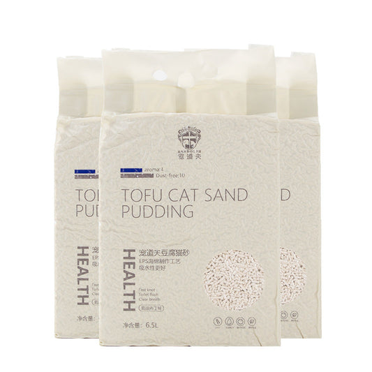 HKM-8046909 Tofu Cat Litter - Dust-Free Clumping Pet Deodorant with Corn for Fine Absorption
