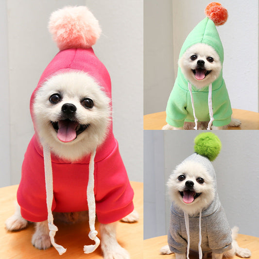 HKM-8061245 Autumn Cartoon Sweater for Dogs and Cats - Cozy Polyester Design in Various Sizes and Colors