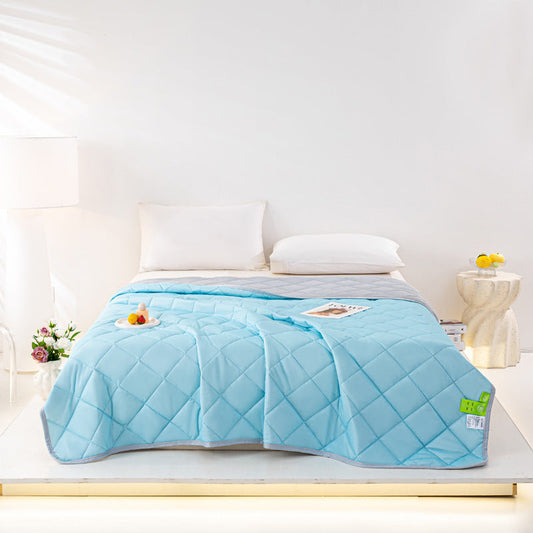 HKM-807635 Cool Silk Summer Blanket - Machine Washable, Modern Design, Multiple Sizes Available