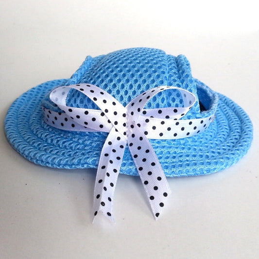 HKM-808403 Breathable Pet Dog Sun Hat in Various Colors for Small and Medium Breeds