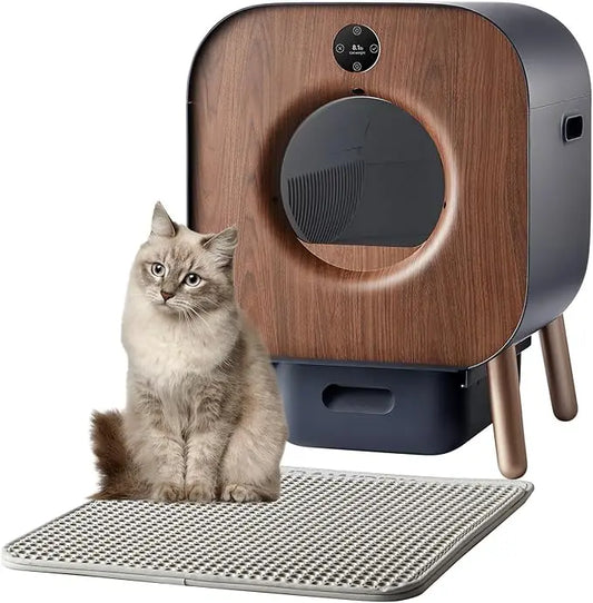 HKM-810387 Smart Wi-Fi Self-Cleaning Cat Litter Box with 65L Capacity and Easy Clean Design