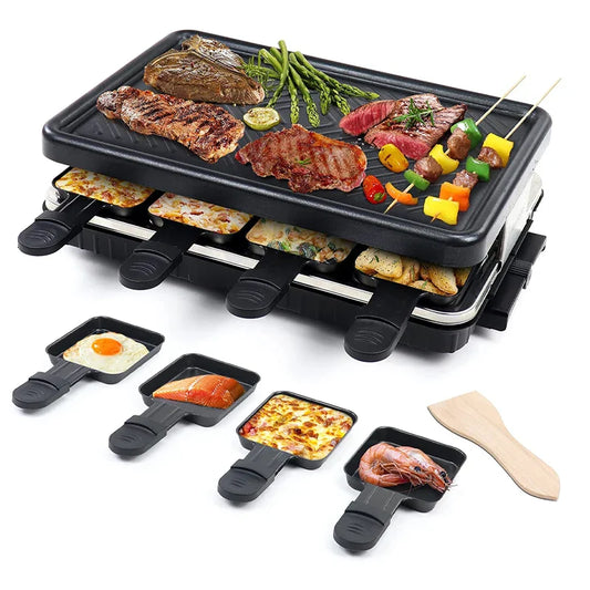 HKM-810451 Electric Smokeless Barbecue Grill, 1300W Indoor Chicken Roaster with Grilling Tray