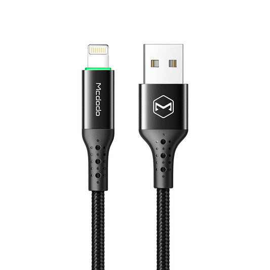 HKM-817235 USB Charging Cable for Apple Devices - 1.2m Length, Black, Single Head Connector
