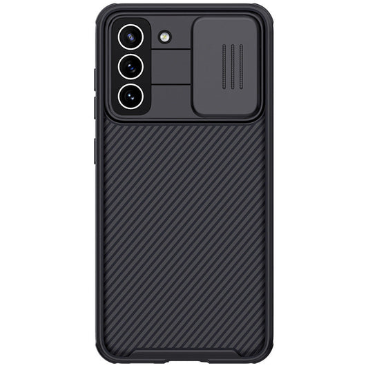 HKM-822547 Samsung S21 FE 2021 Anti-Peeping Black Mirror Pro Lens Slide Protection Cover
