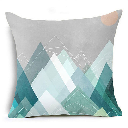 HKM-823891 Modern Minimalist Geometric Abstract Pillowcase - 45x45cm Blended Fabric