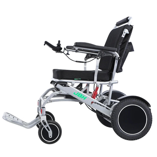 HKM-827923 Lightweight Portable Electric Wheelchair with 24V 12Ah Battery, 500W Motor, and Aluminum Alloy Frame