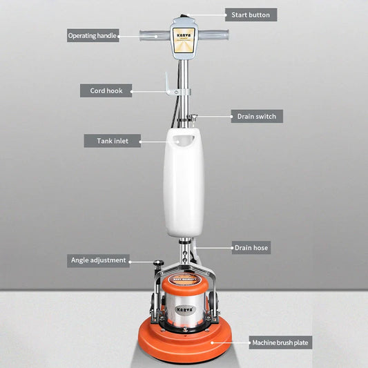 HKM-830931 13 Inch Floor Scrubber and Polishing Machine for Wood Waxing and Cleaning