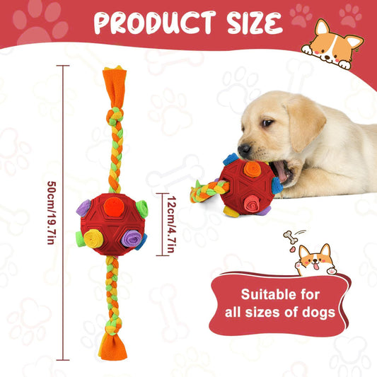 HKM-8325565 Interactive Sniffing Ball Puzzle for Dogs - IQ Training & Bite Resistant Toy