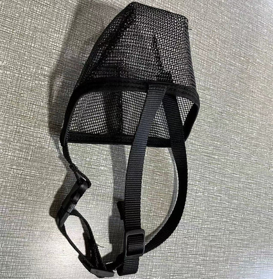 HKM-8333501 Fashionable Dog Mouth Cover Mask for Small to Extra Large Breeds - Available in Black and Gray