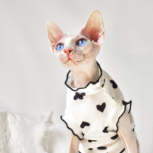 HKM-8357437 Summer Sleeveless Cat Vest in Various Colors - Rubber Material for Warmth
