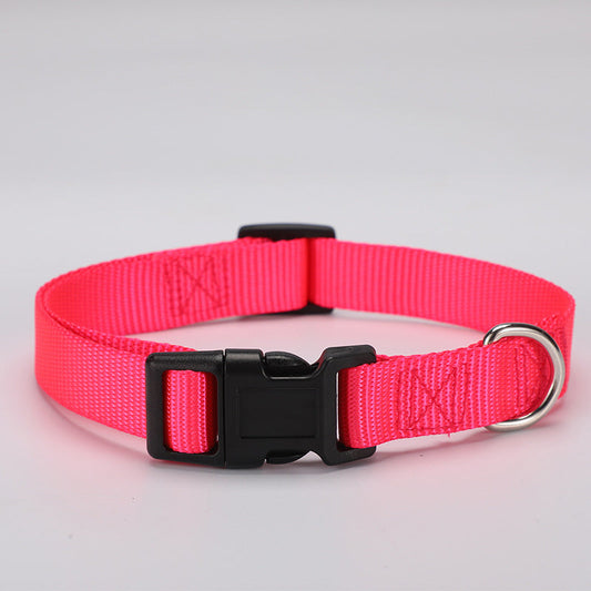 HKM-836819 Adjustable Polyester Pet Collar in Various Colors and Sizes