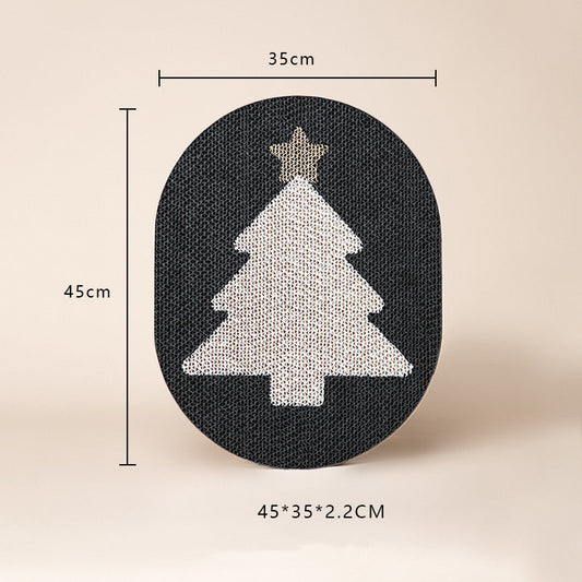 HKM-8384061 Christmas Cat Scratch Board with Various Designs and Mouse Toy