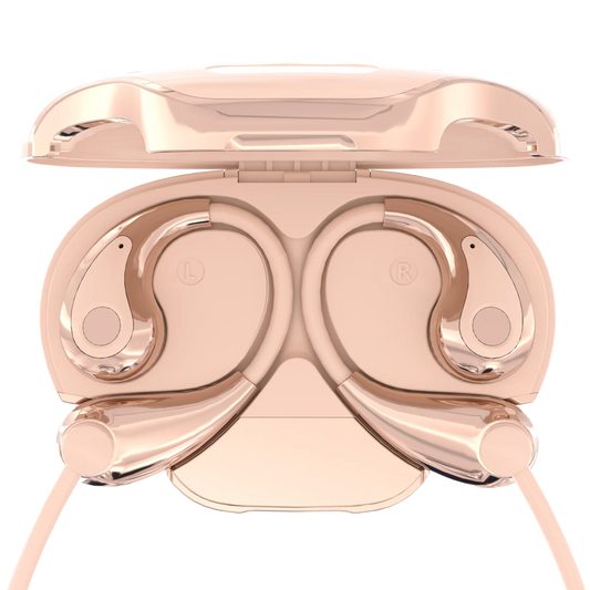 HKM-838419 YX49 Elegant ENC Earbuds with LED Battery Indicator and JL Chipset - Suitable for Sports - Available in Pink, White, Black
